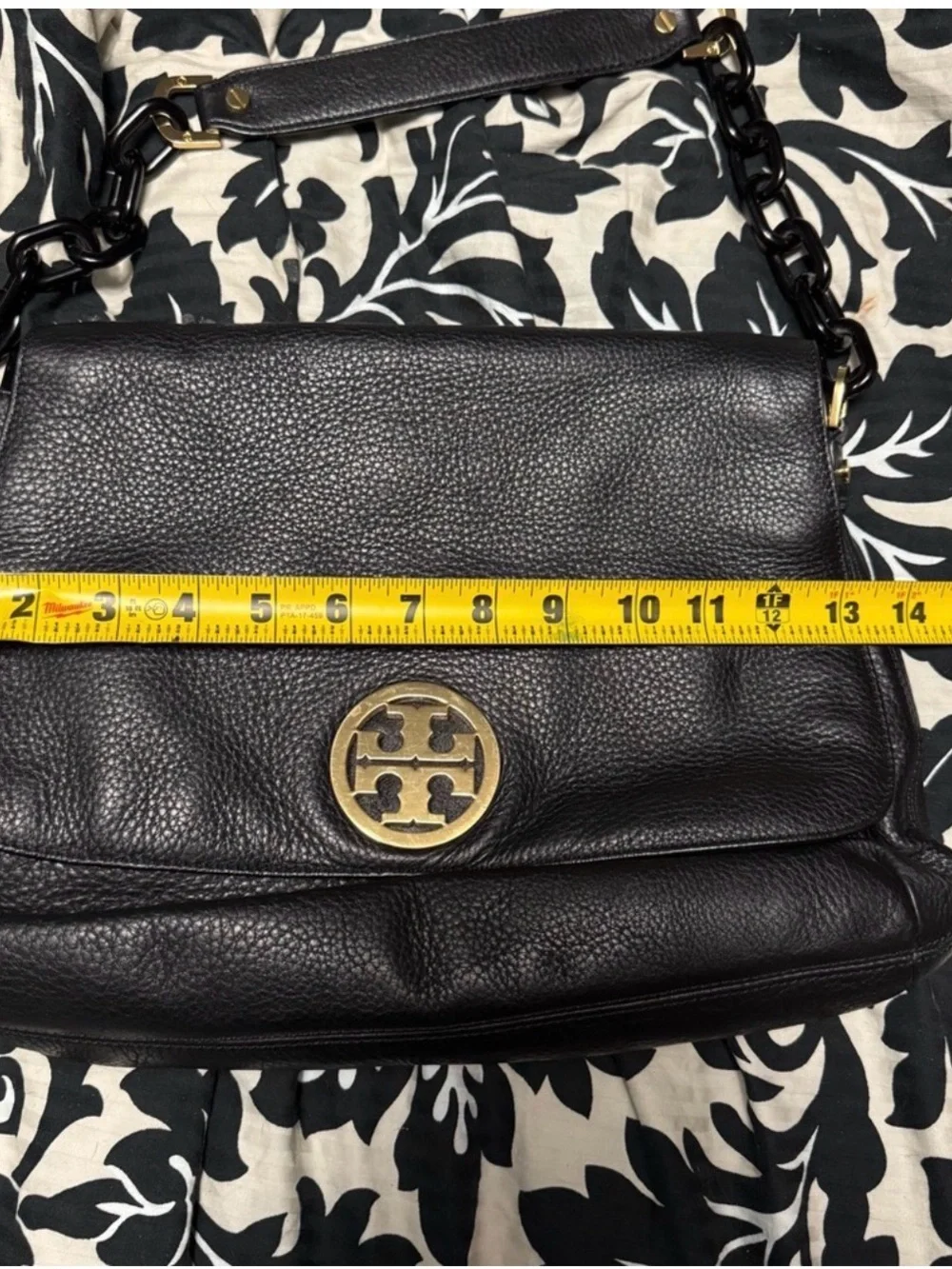 Tory Burch pebbled black